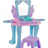 Coiffeuse interactive pour enfants princesse 3+ avec miroir, lumières et sons