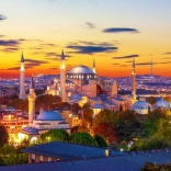 Puzzle ENJOY Sainte-Sophie au coucher du soleil, Istanbul, 1000 pièces