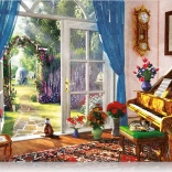 Puzzle Vue depuis la porte de la chambre 1000 pièces