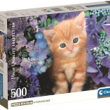 Puzzle Clementoni chaton roux 500 pièces