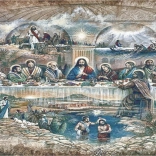 Peinture diamant La Cène 80 × 40 cm