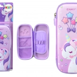 Trousse avec licorne 3D rose 23 × 10 × 5 cm