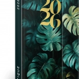 Agenda hebdomadaire magnétique Monstera 2026