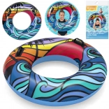 Bestway bouée de natation gonflable avec poignées 91 cm – Vagues et palmiers