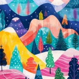 Puzzle Palette d'hiver 1000 pièces