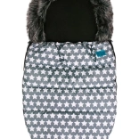 Chancelière bébé de luxe Belisima étoiles – chancelière d’hiver grise pour poussette