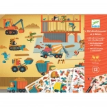 Set de transferts à frotter Voitures Djeco