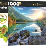 Puzzle avec trieur 2-en-1 Lac Hintersee, Allemagne 1000 pièces