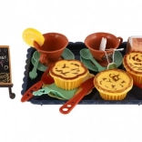 Service à thé pour enfants avec plateau en plastique