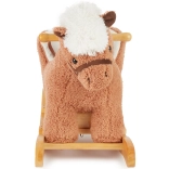 Cheval à bascule en peluche avec siège Bieco