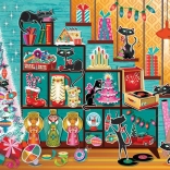 Puzzle Chats de Noël 1000 pièces