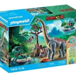Playmobil Dinos brachiosaure avec aéroglisseur