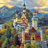 Puzzle Neuschwanstein 1000 pièces BLUEBIRD