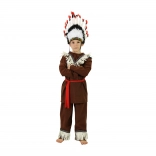 costume d’indien pour enfant avec foulard, taille S