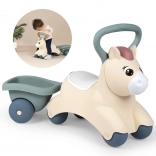 Smoby Little Pony trotteur avec remorque