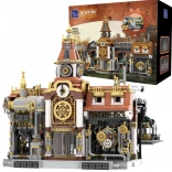 Kit de construction PANTASY Steampunk gare ferroviaire 2788 pièces