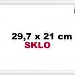 Cadre en plastique blanc 29,7 x 21 cm A4