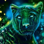 Puzzle Schmidt Neon : Panthère 1000 pièces