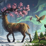 Puzzle Cerf de printemps 1000 pièces