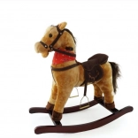 Cheval à bascule en peluche avec sons et foulard