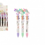Stylo multicolore avec licorne 6-en-1