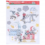 Décoration de fenêtre de Noël 41 × 29 cm