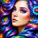 Puzzle Fleurs arc-en-ciel 1000 pièces