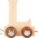 Wagon en bois avec la lettre L pour circuits de train small foot