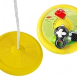 Balançoire ronde de jardin pour enfants jaune