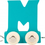 Small Foot wagon en bois avec la lettre M – alphabet coloré