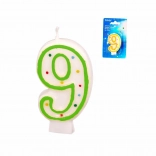 Bougie de gâteau chiffre 9