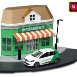 Bburago City pharmacie 1:43 set de jeu avec voiture en métal