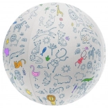 ballon à colorier avec des animaux 45 cm ARTO