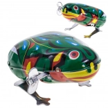 Grenouille sautante en métal style rétro