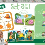 Educa Ensemble de puzzles pour enfants : Couleurs, Séquences et Contraires 3 en 1