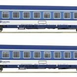 Roco coffret de deux voitures voyageurs Eurofima ČD Bmz H0