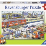 Puzzle Gare ferroviaire animée 2x24 pièces Ravensburger