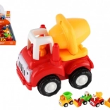 Voiture de chantier en plastique 10-12 cm à friction, assortiment de modèles