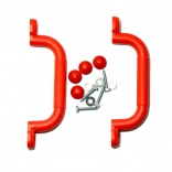 Poignées en plastique 2Kids Toys rouges