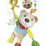 Ours en peluche avec clip Clementoni Baby