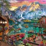 Puzzle Lac de Braies, Italie 1000 pièces