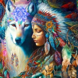 Puzzle Princesse autochtone 1000 pièces