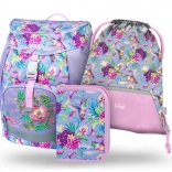 Baagl ensemble scolaire Airy Colibri – sac à dos, trousse et sac
