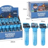 Souffleur de bulles en forme de voiture de police 14 cm