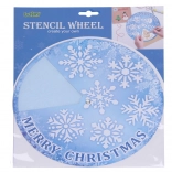 Pochoir de neige de Noël – vélo 31,2 × 25,5 cm