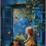 Puzzle Nuit Bleue 500 pièces