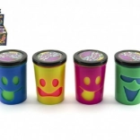 Slime en gobelet avec visage TEDDIES – slime pet-qui-pète amusant (assortiment de couleurs)