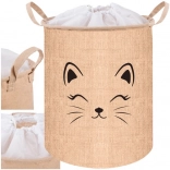 Panier textile pour jouets et linge avec couvercle 35 l KRUZZEL