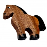Magnet en bois cheval – décoration artisanale en bois naturel