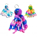 Porte-clés peluche pieuvre 18 cm